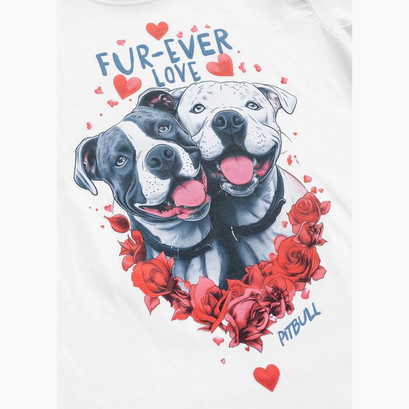 Pitbull Fur Ever Love Frauen-T-Shirt weiß 4