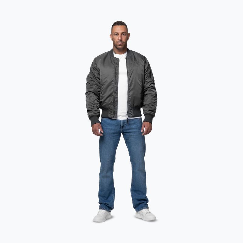 Herrenjacke Pitbull Hacket Washed Bomber graphite 2