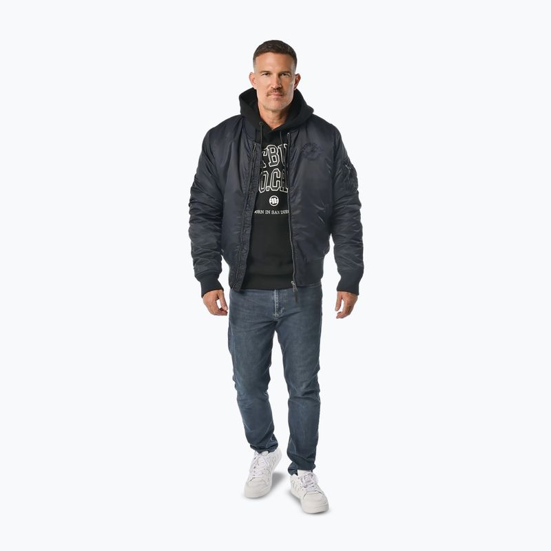 Herrenjacke Pitbull Hacket Washed Bomber dark navy 2