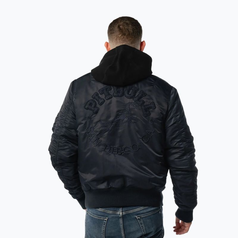 Herrenjacke Pitbull Hacket Washed Bomber dark navy 3