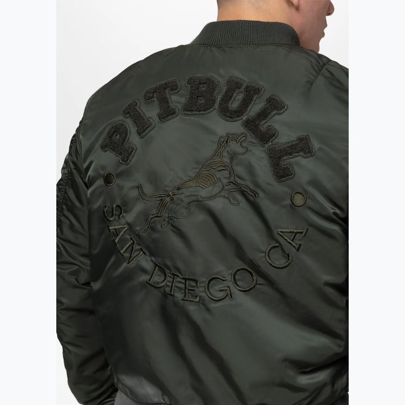 Herrenjacke Pitbull Hacket Washed Bomber dark green 4