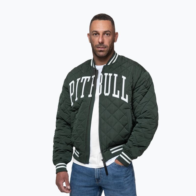 Herrenjacke Pitbull Jupiter Padded Baseball dark green 4