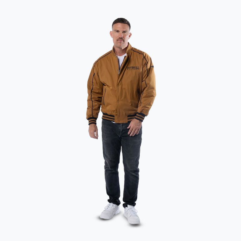 Herrenjacke Pitbull Radford Baseball honey yellow 2