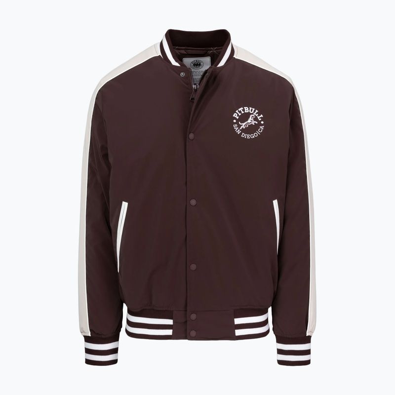 Herrenjacke Pitbull Manolito Baseball burgundy 7
