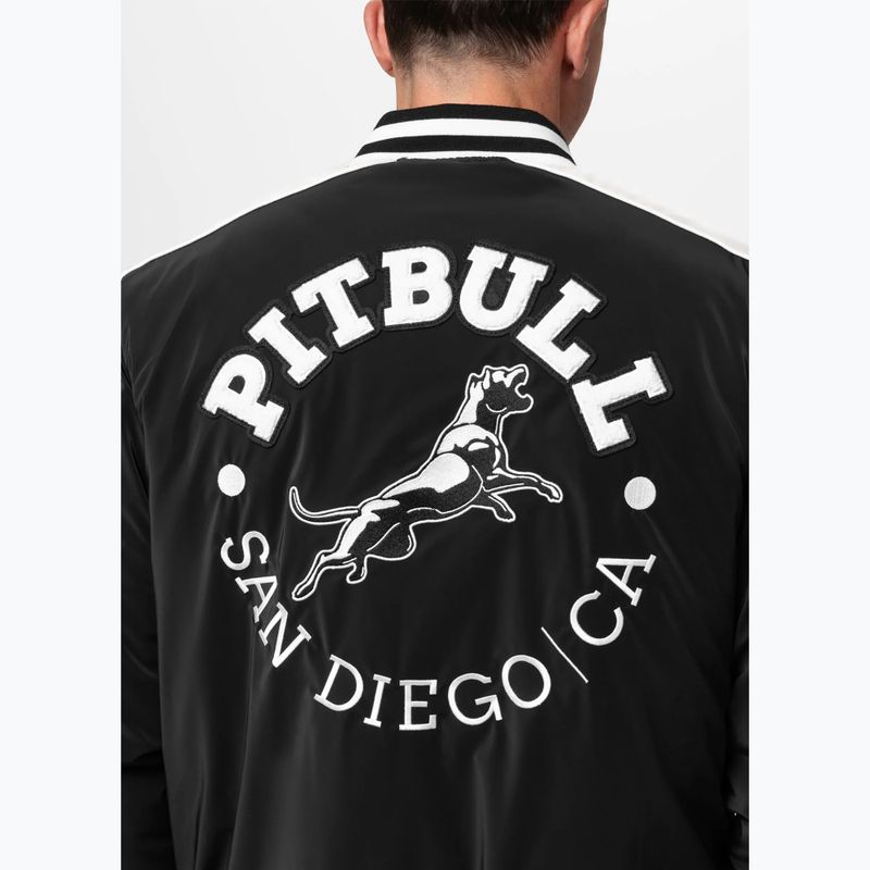 Herrenjacke Pitbull Manolito Baseball black/white 6