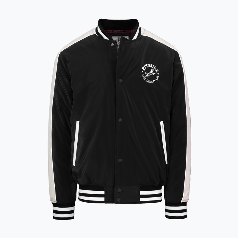 Herrenjacke Pitbull Manolito Baseball black/white 7