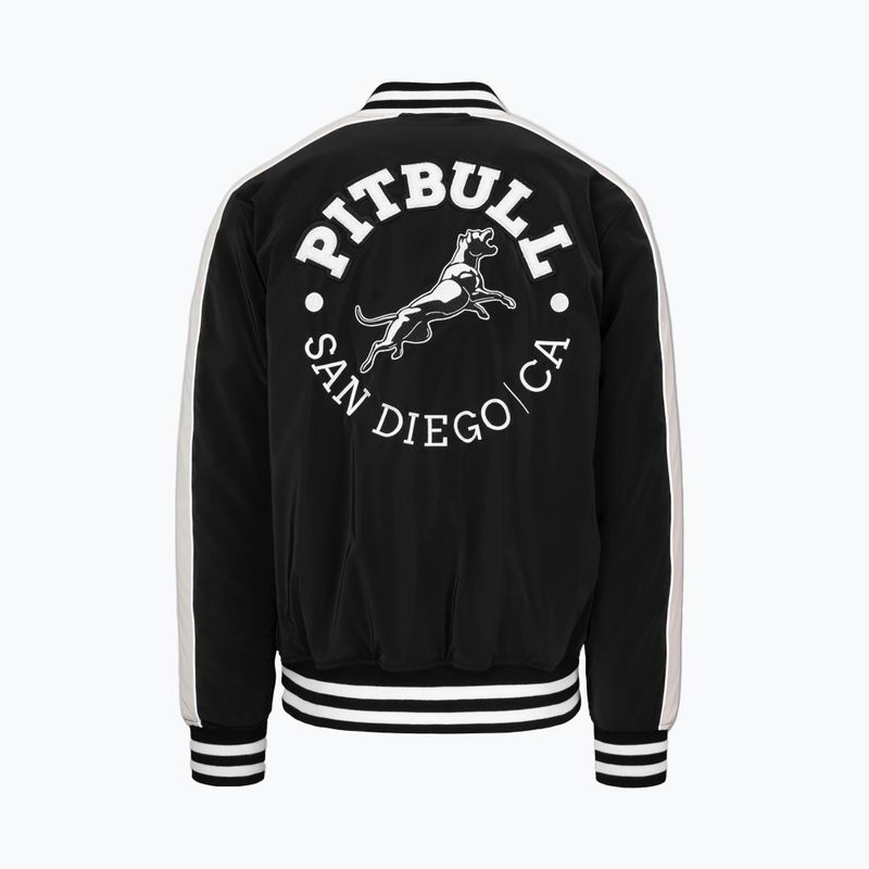 Herrenjacke Pitbull Manolito Baseball black/white 8