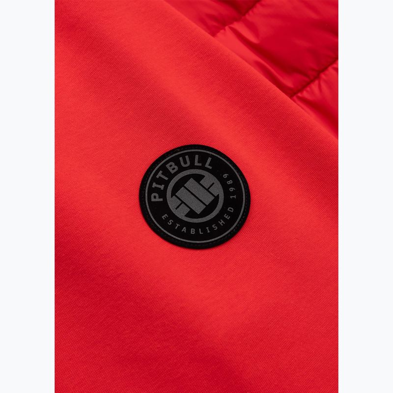 Herrenjacke Pitbull Palomar Padded Hooded Hybrid fluorescent/red 9