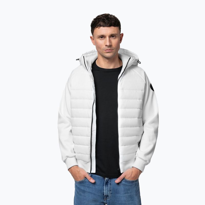 Herrenjacke Pitbull Palomar Padded Hooded Hybrid white 4