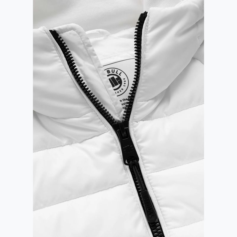 Herrenjacke Pitbull Palomar Padded Hooded Hybrid white 7