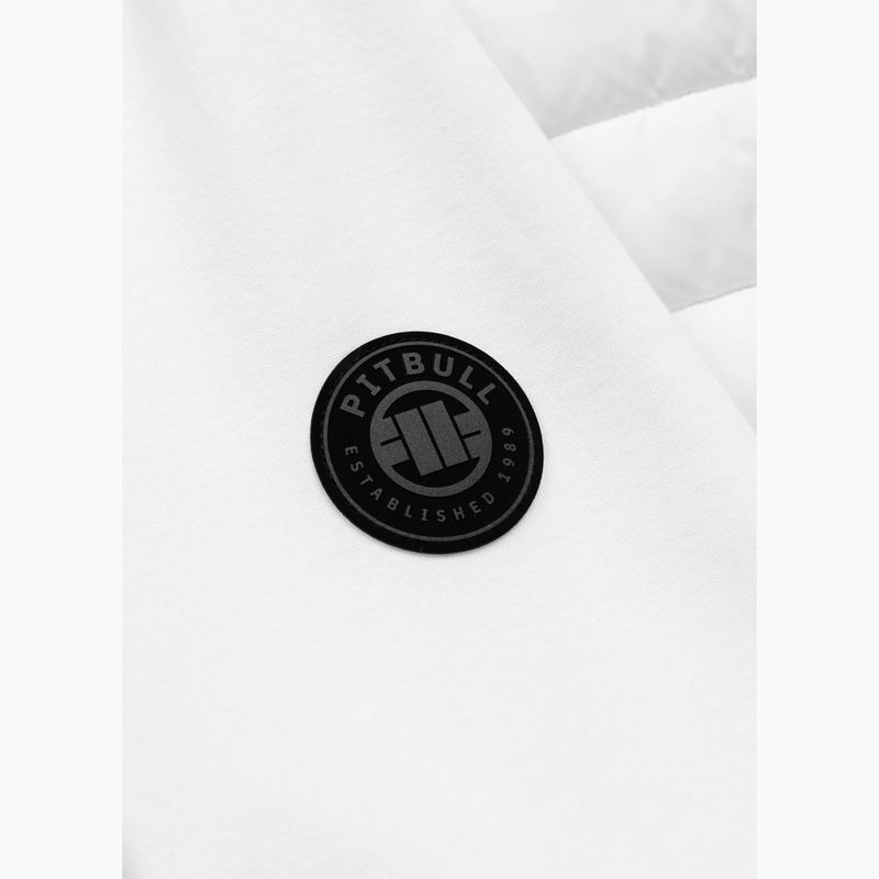 Herrenjacke Pitbull Palomar Padded Hooded Hybrid white 9