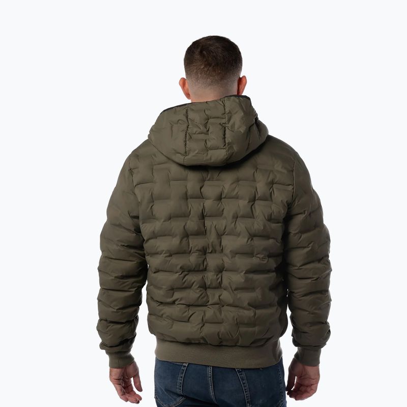 Herren-Winterjacke Pitbull Fisk Quilted Hooded olive 2