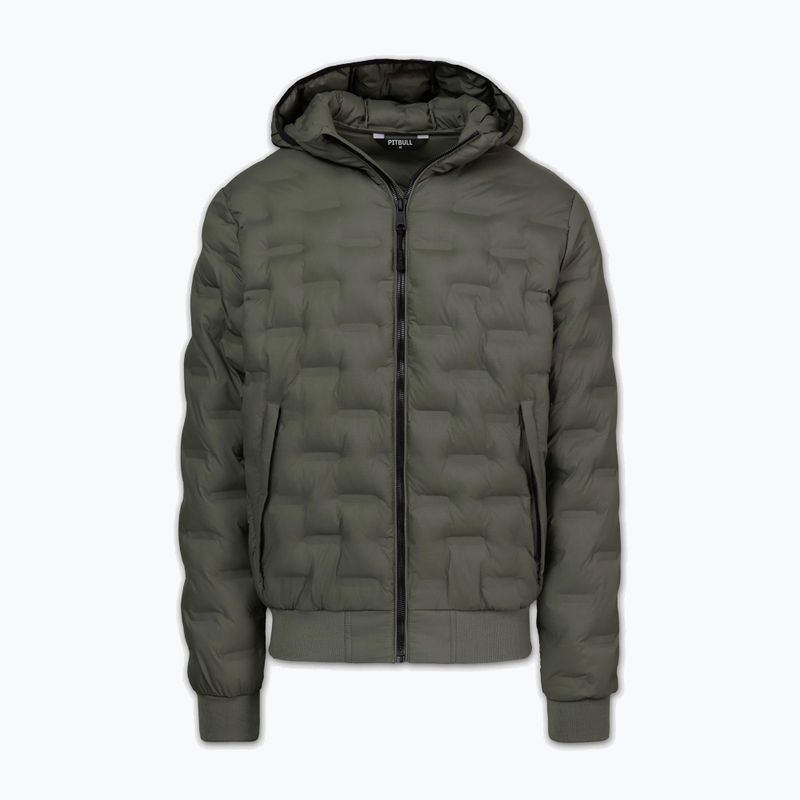 Herren-Winterjacke Pitbull Fisk Quilted Hooded olive 3