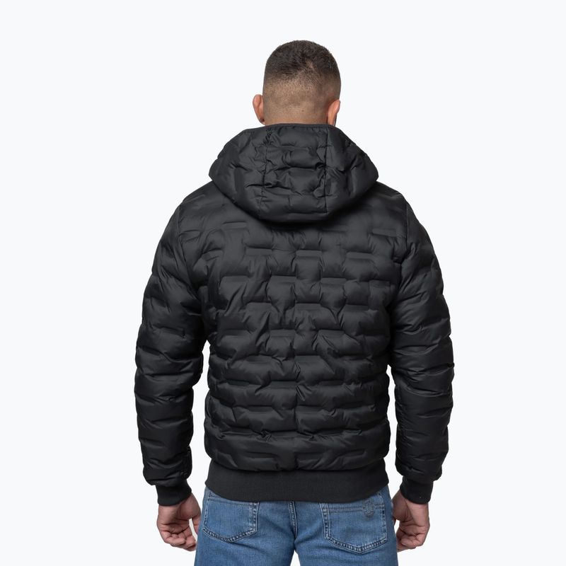 Herren-Winterjacke Pitbull Fisk Quilted Hooded black 3
