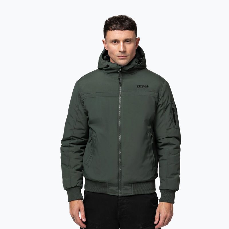 Herren-Winterjacke Pitbull Balboa 2 Hooded dark green