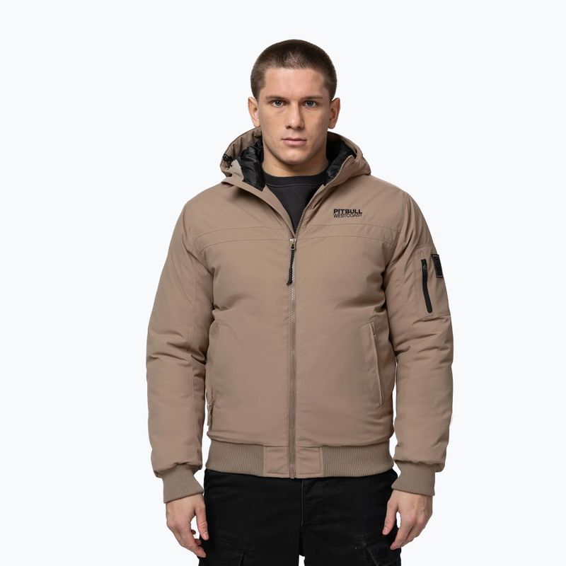 Herren Winterjacke Pitbull Balboa 2 Hooded dark sand