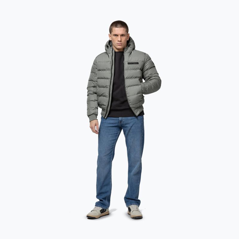 Herren Winterjacke Pitbull Dillon Quilted Hooded dusty salvia 2