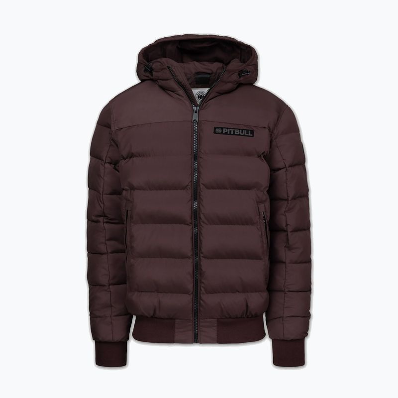 Herren-Winterjacke Pitbull Dillon Quilted Hooded burgundy 5