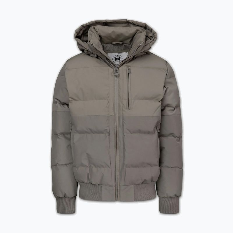 Herren-Winterjacke Pitbull Patton Quilted Hooded taupe 4
