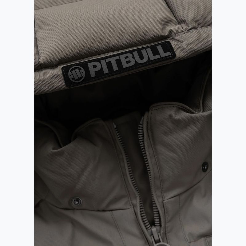 Herren-Winterjacke Pitbull Patton Quilted Hooded taupe 9