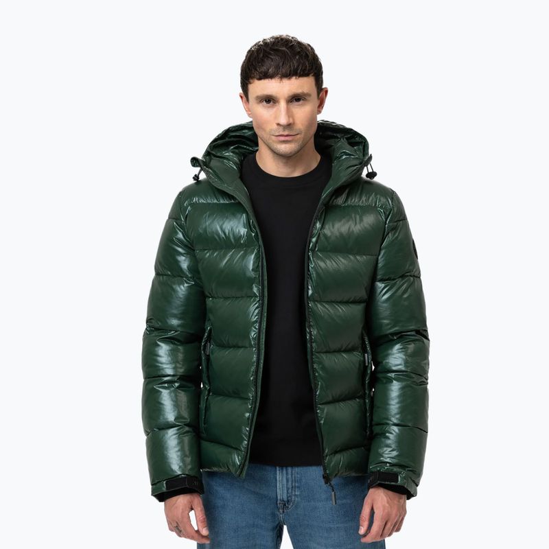 Herren-Winterjacke Pitbull Pepperwood Ribstop Padded Hooded black/green 4