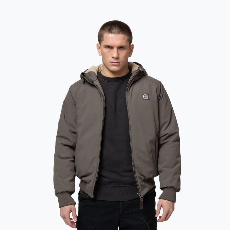 Herren-Winterjacke Pitbull Elkwood 3 Sherpa Hooded taupe 4