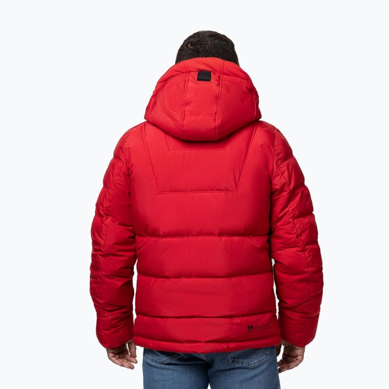 Herren Winterjacke Pitbull Piedmont Quilted Hooded fluorescent/red 2