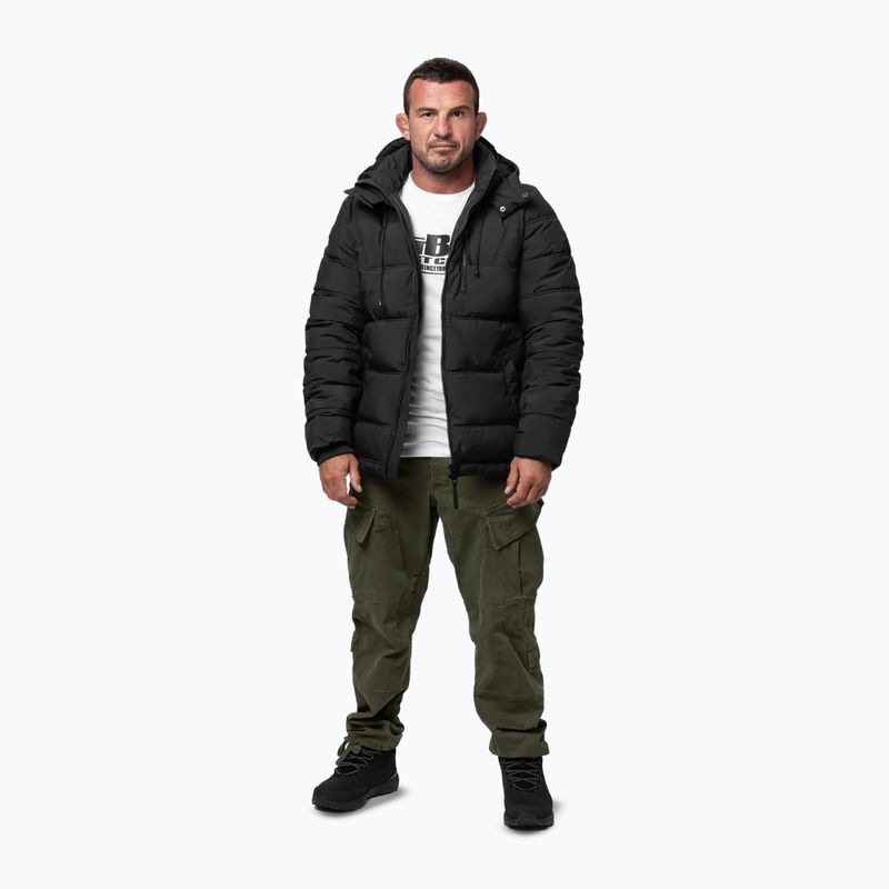 Herren Winterjacke Pitbull Piedmont Quilted Hooded black 2