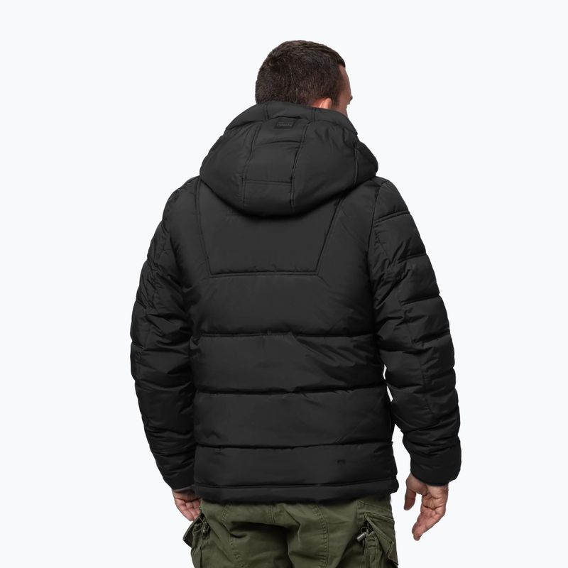 Herren Winterjacke Pitbull Piedmont Quilted Hooded black 3