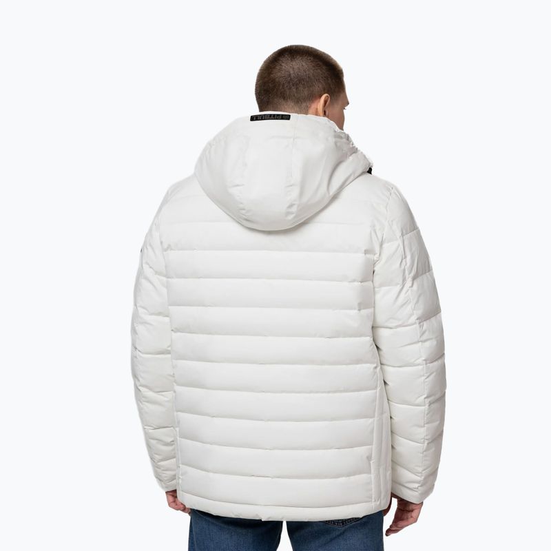 Herren-Winterjacke Pitbull Crestline Padded Hooded off white 3