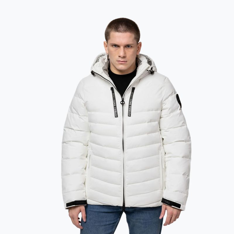 Herren-Winterjacke Pitbull Crestline Padded Hooded off white 4