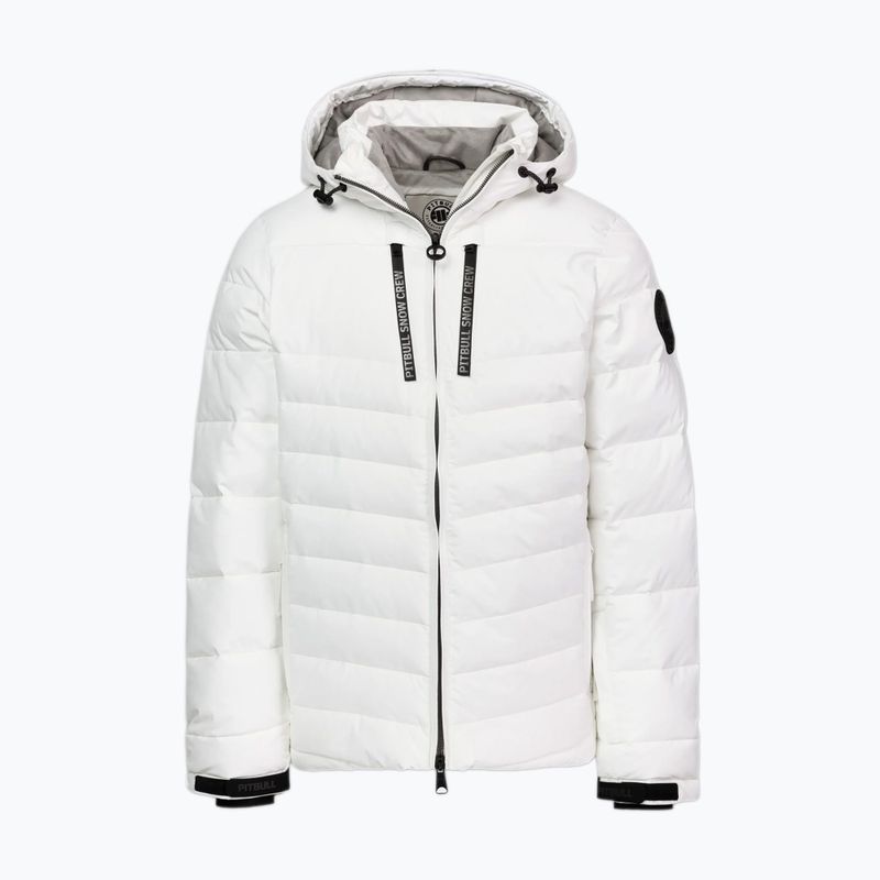 Herren-Winterjacke Pitbull Crestline Padded Hooded off white 6