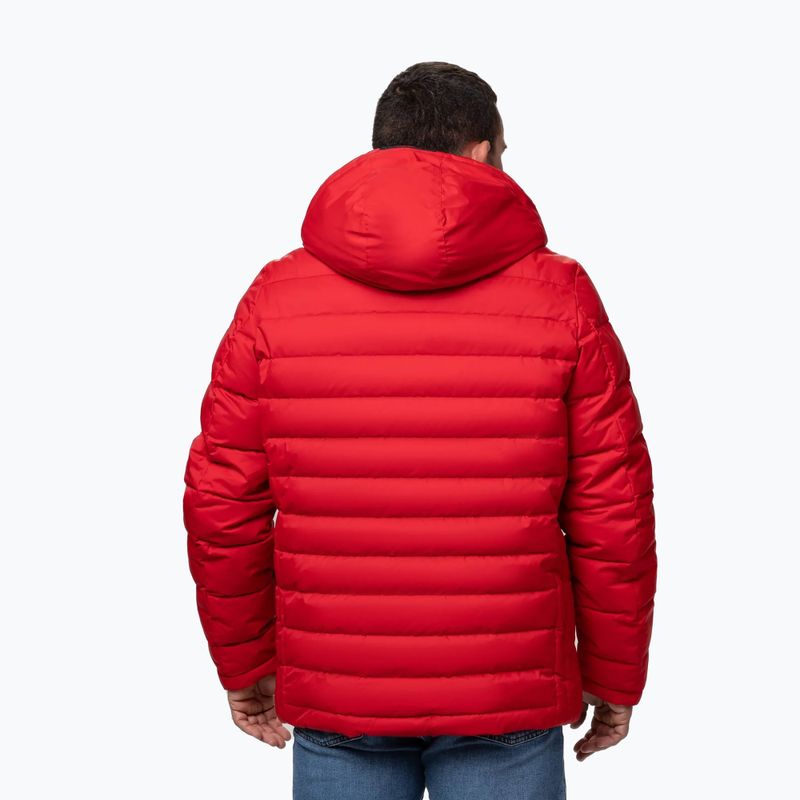 Herren Winterjacke Pitbull Crestline Padded Hooded red 3