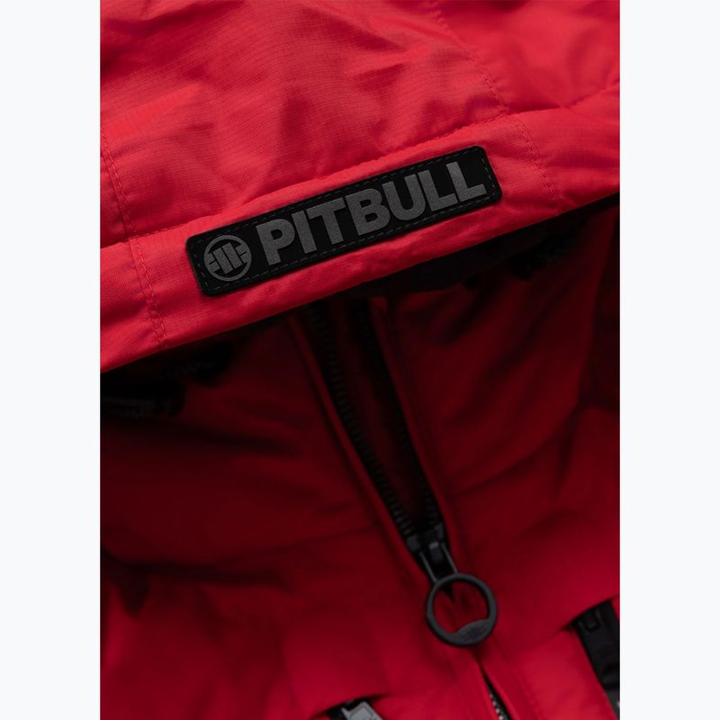 Herren Winterjacke Pitbull Crestline Padded Hooded red 10