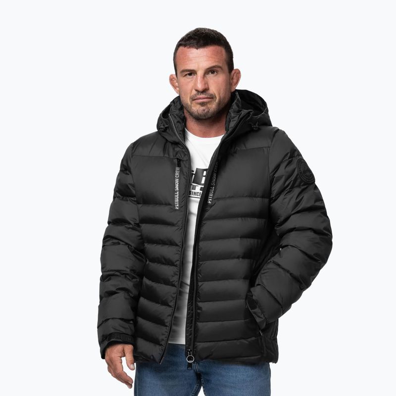 Herren Winterjacke Pitbull Crestline Padded Hooded black 4