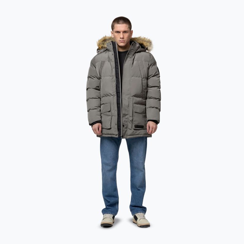 Herren-Winterjacke Pitbull Forest Hooded Parka taupe 2