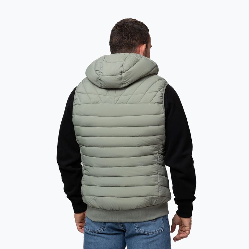 Herrenweste Pitbull Naylor Padded Hooded dusty salvia 4