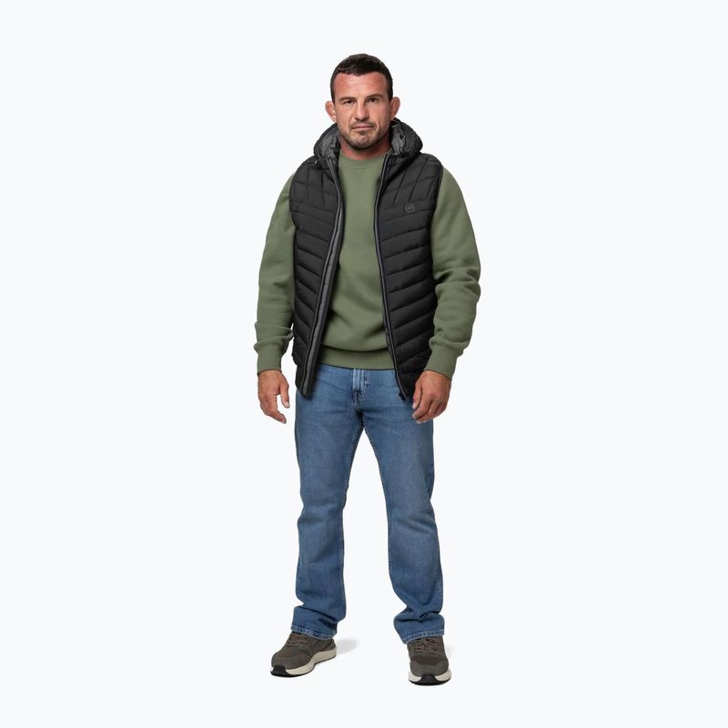 Herrenweste Pitbull Naylor Padded Hooded black 2