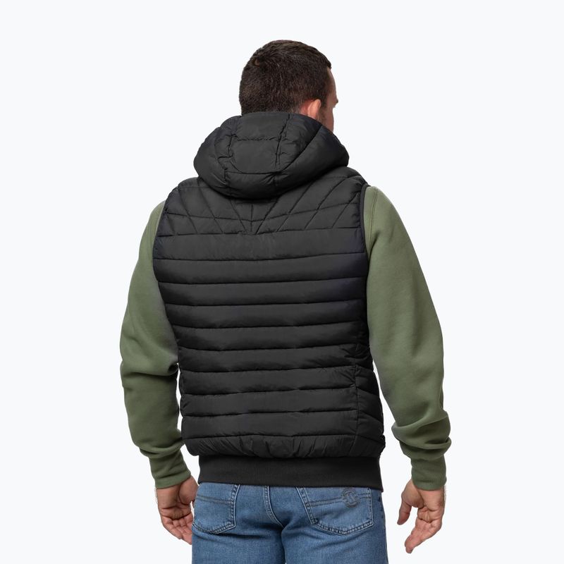 Herrenweste Pitbull Naylor Padded Hooded black 3