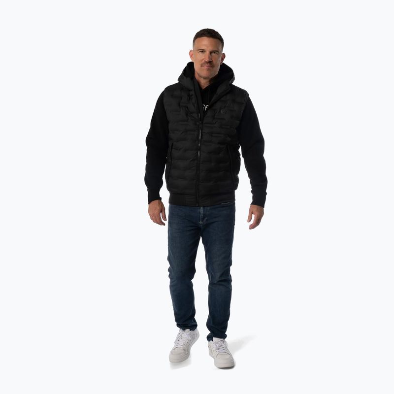 Herren Weste Pitbull Fisk Quilted Hooded black 2