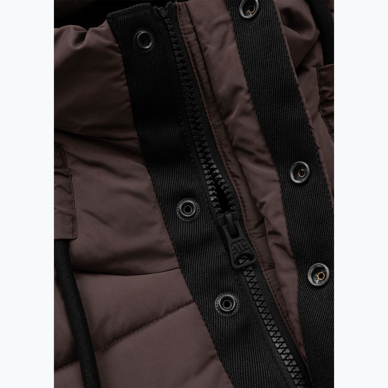 Damen Winterjacke Pitbull Amalia Padded Hooded dark chocolate 8