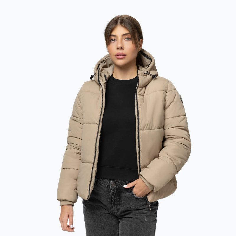 Damen-Winterjacke Pitbull Vista Quilted Hooded dark sand 5