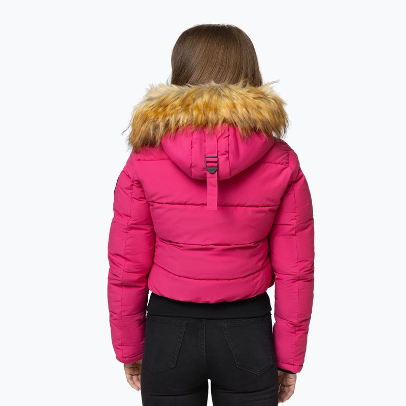 Damen-Winterjacke Pitbull Azalea Quilted Hooded raspberry red 3