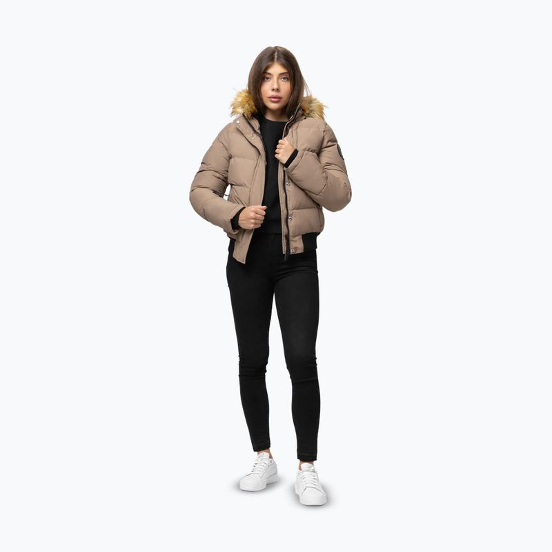 Damen-Winterjacke Pitbull Azalea Quilted Hooded dark sand 2