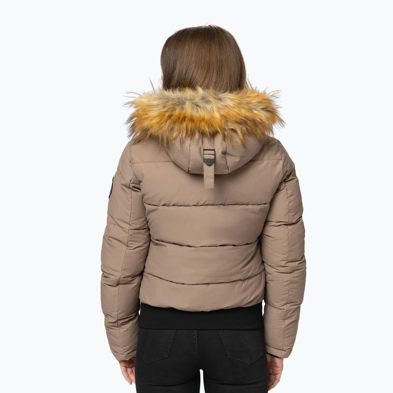 Damen-Winterjacke Pitbull Azalea Quilted Hooded dark sand 3