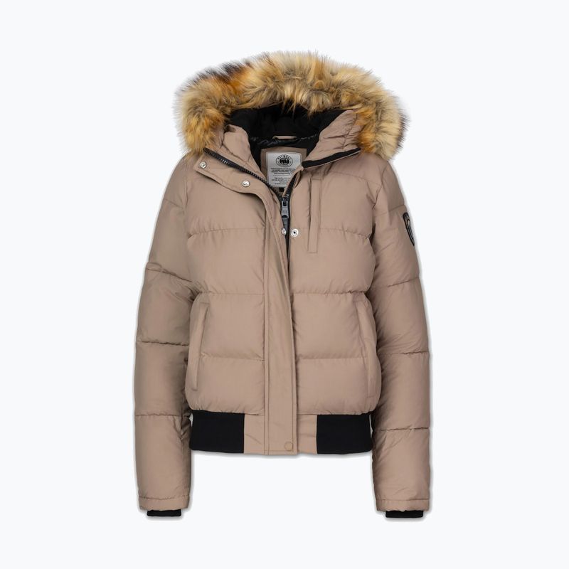 Damen-Winterjacke Pitbull Azalea Quilted Hooded dark sand 7