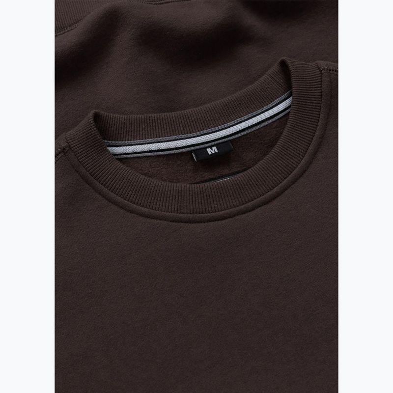 Herren-Sweatshirt Pitbull Small Logo Crewneck dark chocolate 6