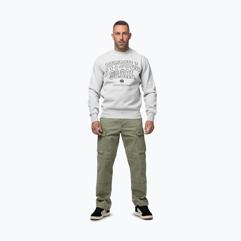 Herren Sweatshirt Pitbull So Cal Crewneck grey/melange 2