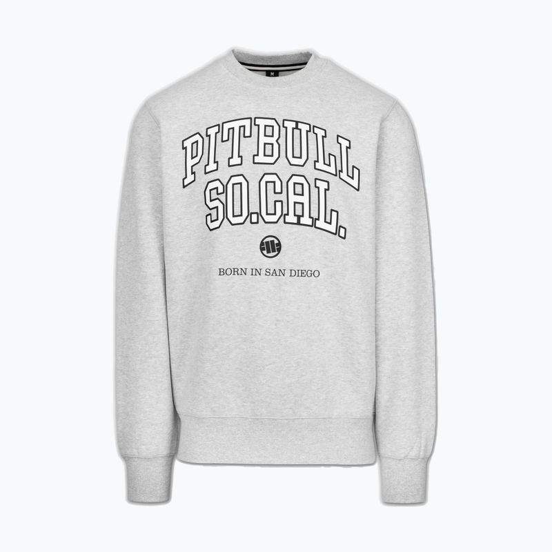 Herren Sweatshirt Pitbull So Cal Crewneck grey/melange 4