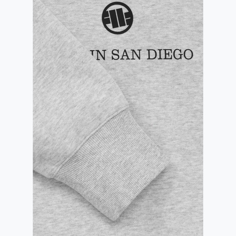 Herren Sweatshirt Pitbull So Cal Crewneck grey/melange 8